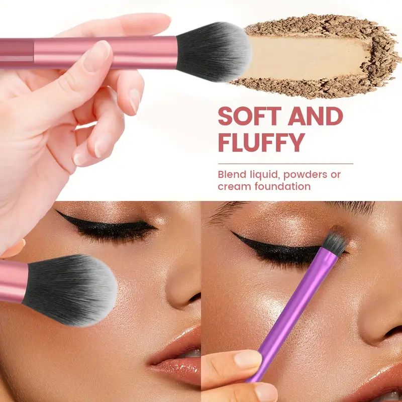 8本プロお手入れ簡単メイクブラシセット - 柔らかいプレミア - Huda Beauty Makeup Brush Set のレビューと価格