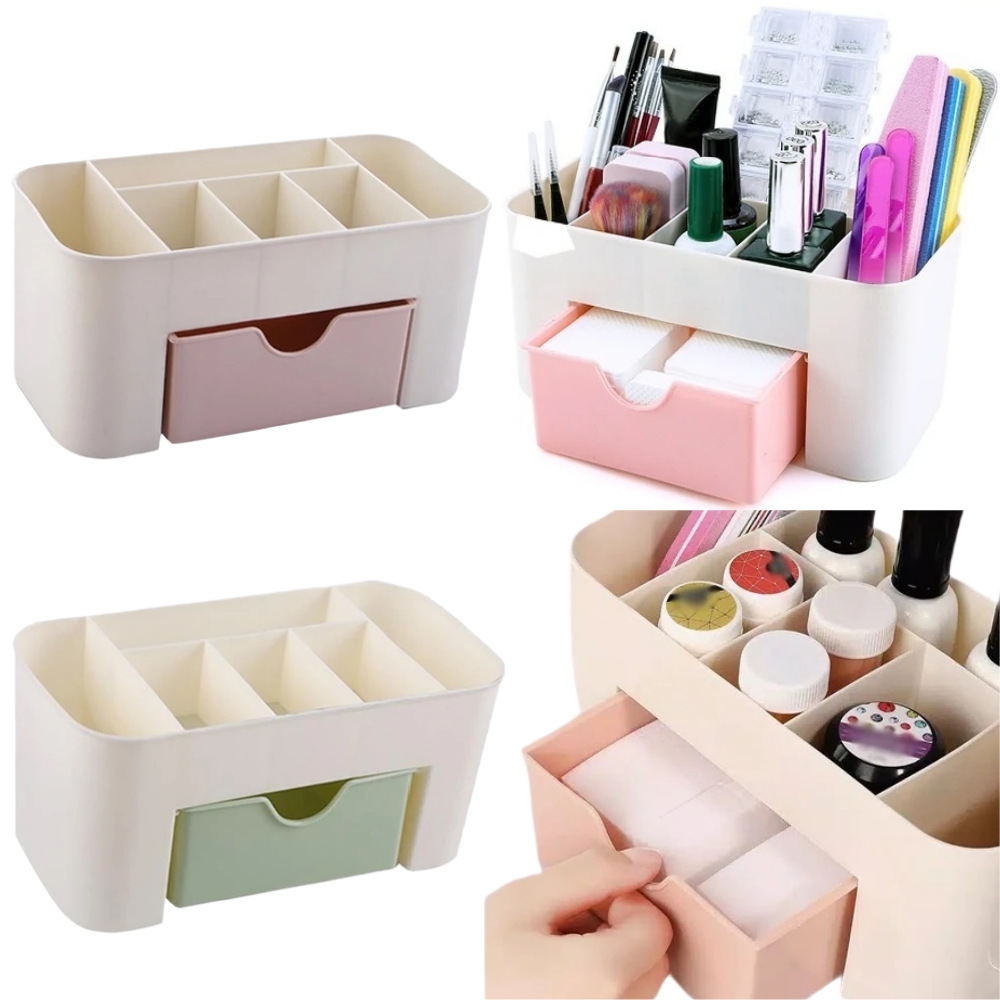 ネイルアートオーガナイザーデスクトップ引き出し化粧品収納ボッ - Beauty Home Makeup のレビューと価格