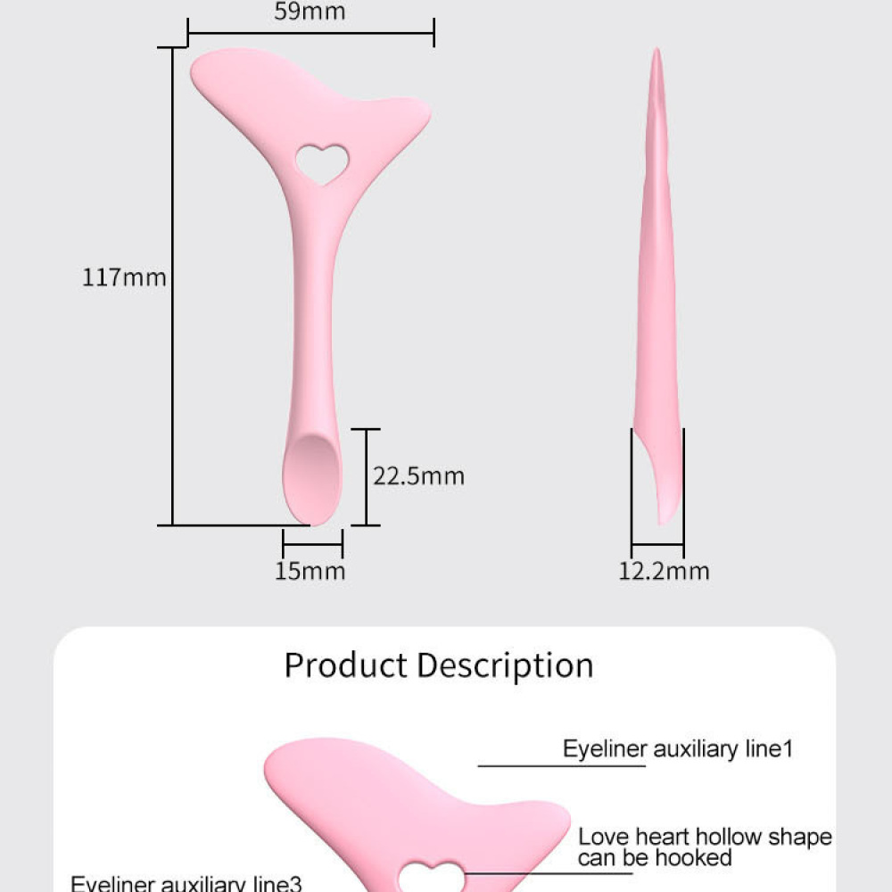 プロ仕様のシリコン製アイメイク用ステンシル。鼻の影を落とし、 - Beauty Makeup Drawing のレビューと価格