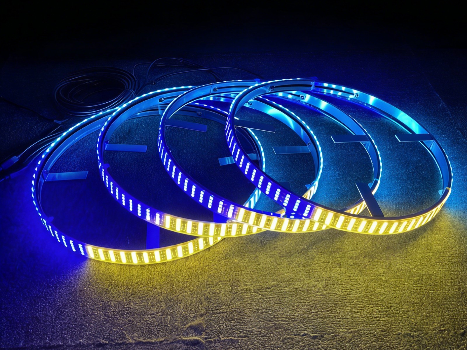 4個入り 17.5インチ RGB クアッドロウ チェイシング - Led Ring Light のレビューと価格