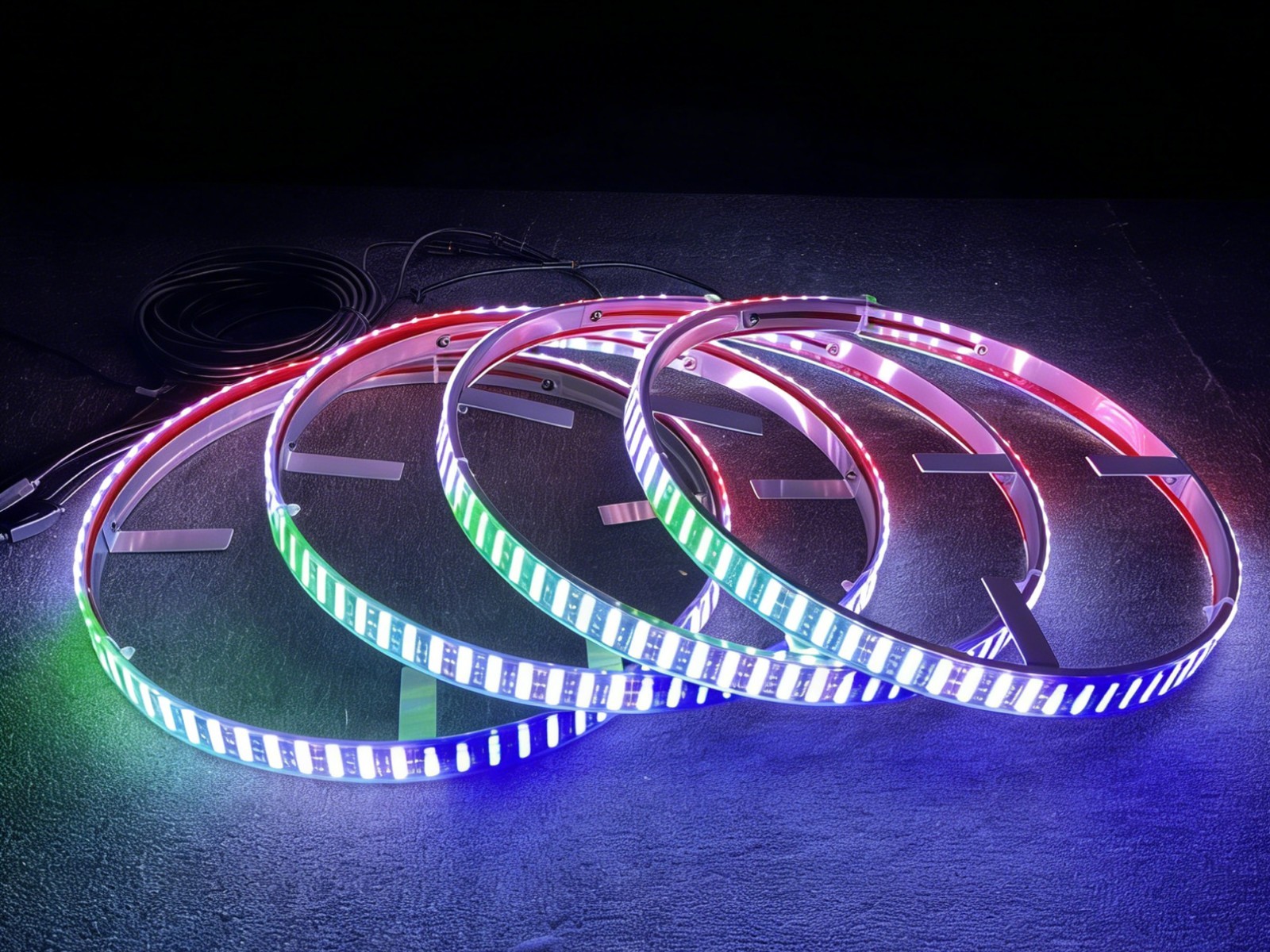 4個入り 17.5インチ RGB クアッドロウ チェイシング - Led Ring Light のレビューと価格