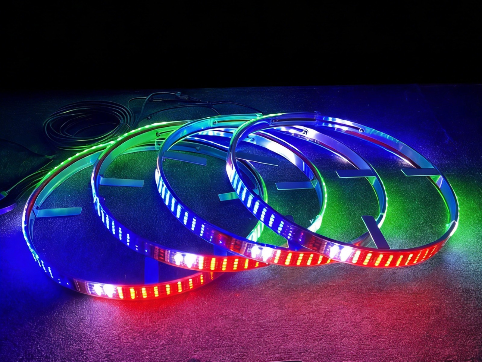 4個入り 17.5インチ RGB クアッドロウ チェイシング - Led Ring Light のレビューと価格